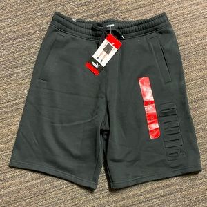 New Puma Embossed Fleece Shorts